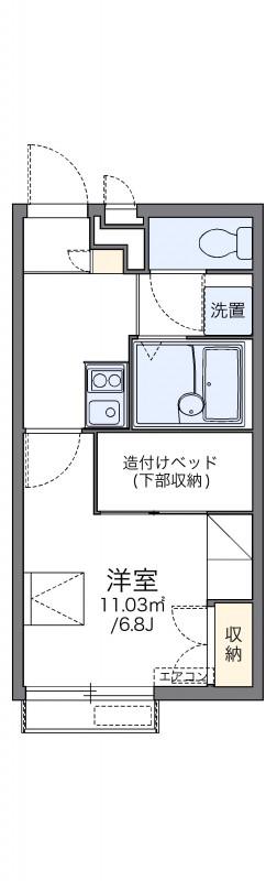 レオパレスLOTUS坂下(1K/3階)の間取り写真