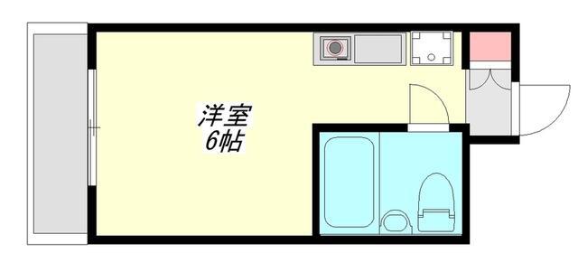 サン・クレスト峰岸(ワンルーム/4階)の間取り写真
