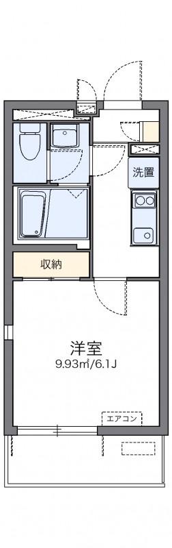 レオネクストHARU(1K/4階)の間取り写真