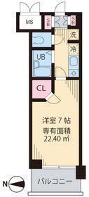 ビイルーム吉祥寺(1K/1階)の間取り写真