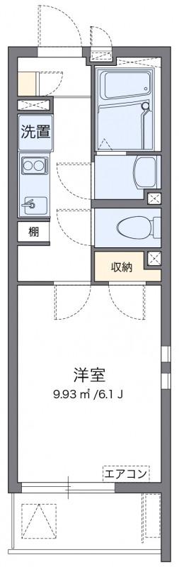 クレイノRETREAT36(1K/1階)の間取り写真