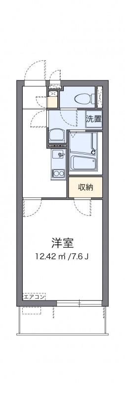 クレイノグランシーダ(1K/3階)の間取り写真