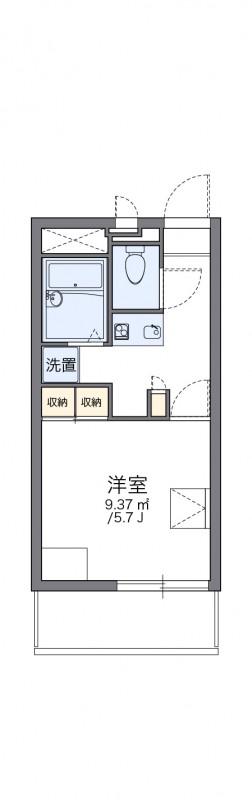 レオパレスサンボーン(1K/2階)の間取り写真