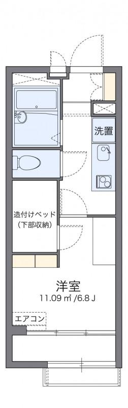 レオパレスアネックス(1K/2階)の間取り写真