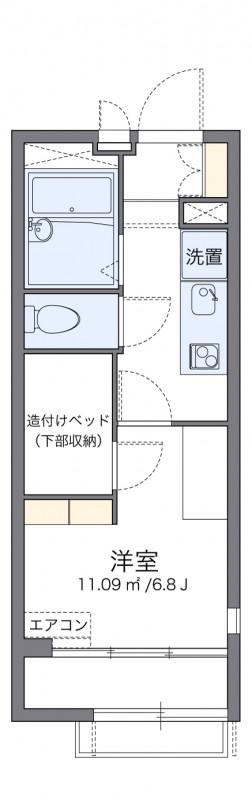 レオパレスアネックス(1K/2階)の間取り写真