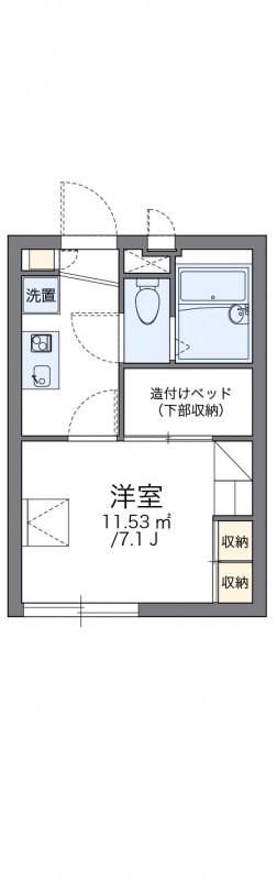 レオパレス星(1K/2階)の間取り写真