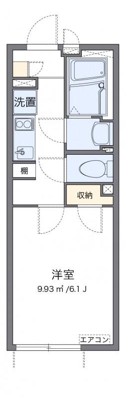 クレイノ高円寺(1K/3階)の間取り写真