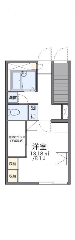 レオパレス山栄アビタ(1K/1階)の間取り写真