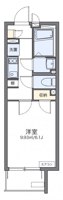 レオネクスト代官山(1K/1階)の間取り写真