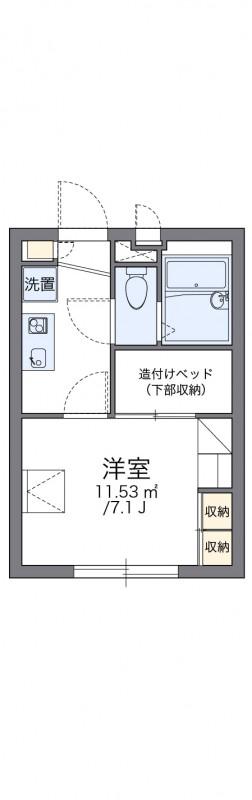 レオパレスサニーテラス北千束(1K/3階)の間取り写真